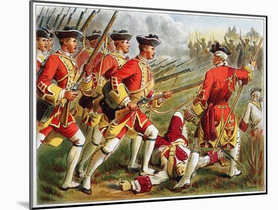 British Infantry-Richard Simkin-Mounted Art Print
