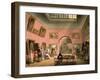 British Institution, Pall Mall, from Ackermann's "Microcosm of London"-Thomas Rowlandson-Framed Giclee Print