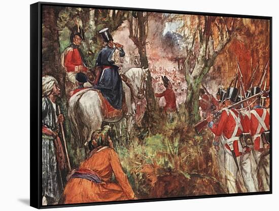 British Invade Burma-A.d. Mccormick-Framed Stretched Canvas