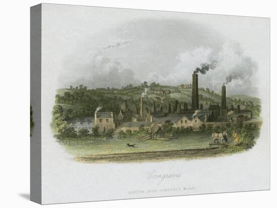 British Iron Company's Works at Corngraves, Near Halesowen, West Midlands, C1835-null-Stretched Canvas