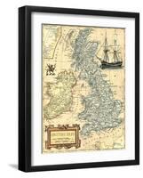 British Isles Map-Vision Studio-Framed Art Print