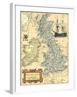 British Isles Map-Vision Studio-Framed Art Print