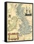 British Isles Map-Vision Studio-Framed Stretched Canvas