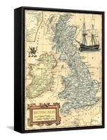 British Isles Map-Vision Studio-Framed Stretched Canvas