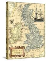 British Isles Map-Vision Studio-Stretched Canvas