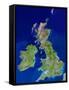 British Isles, Satellite Image-PLANETOBSERVER-Framed Stretched Canvas