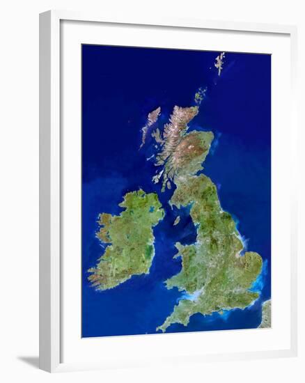 British Isles, Satellite Image-PLANETOBSERVER-Framed Photographic Print