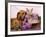 British Kitten Rare Color (Lilac) And Puppy Red Dachshund, Cat And Dog-Lilun-Framed Photographic Print