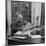 British Leader Winston Churchill Working at His Desk-null-Mounted Photographic Print