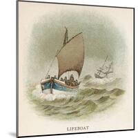 British Lifeboat C1880-null-Mounted Art Print