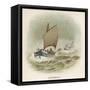 British Lifeboat C1880-null-Framed Stretched Canvas