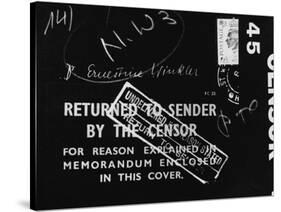 British Mail Censored During World War II-null-Stretched Canvas