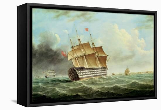 British Man-O-War-Thomas Buttersworth-Framed Stretched Canvas