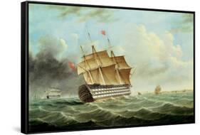 British Man-O-War-Thomas Buttersworth-Framed Stretched Canvas