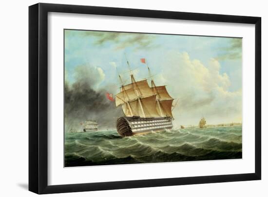 British Man-O-War-Thomas Buttersworth-Framed Giclee Print