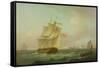 British Man-O'-War-Thomas Whitcombe-Framed Stretched Canvas