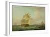 British Man-O'-War-Thomas Whitcombe-Framed Giclee Print