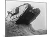 British Mark Iv Tank Rolling over Hillside-null-Mounted Photographic Print