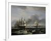 British Men of War and Other Shipping off Portsmouth Harbour, 1829-Thomas Luny-Framed Giclee Print