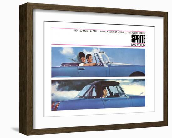 British Motor A-H Sprite Mk II-null-Framed Art Print