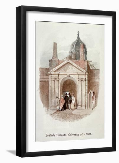 British Museum, Entrance Gate, 1848-James Findlay-Framed Giclee Print