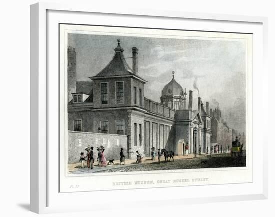 British Museum, Great Russell Street, London, 19th Century-null-Framed Giclee Print