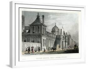 British Museum, Great Russell Street, London, 19th Century-null-Framed Giclee Print