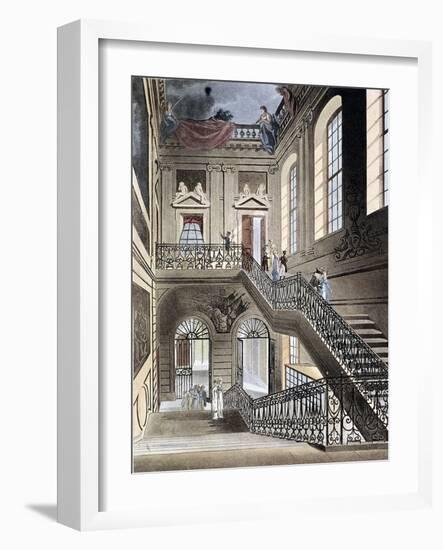 British Museum, Holborn, London, 1808-Augustus Charles Pugin-Framed Giclee Print