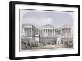 British Museum, Holborn, London, 1853-Augustus Butler-Framed Giclee Print