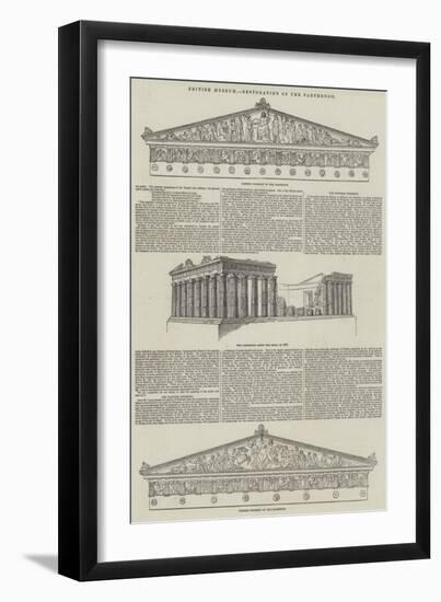 British Museum, Restoration of the Parthenon-null-Framed Giclee Print