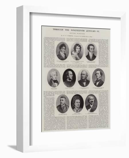 British Musicians, Nineteenth Century-null-Framed Giclee Print