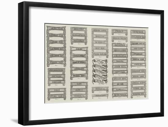 British Naval and Military Medals-null-Framed Giclee Print