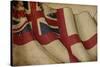 British Naval Flag Old Paper-nazlisart-Stretched Canvas