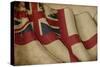 British Naval Flag Old Paper-nazlisart-Stretched Canvas