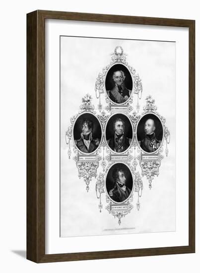 British Naval Officers, 1837-null-Framed Giclee Print