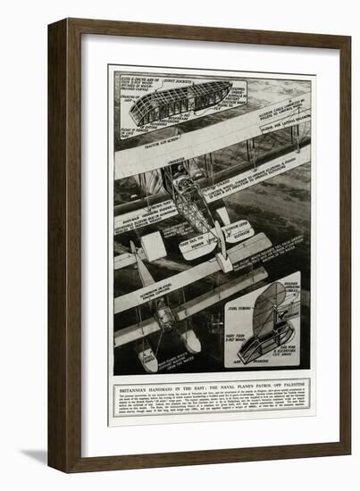 British Naval Seaplane, the Britannia Aovo, WW1-null-Framed Art Print