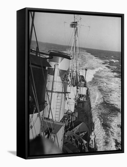 British Navy-H.M.S. Grenville-William Vandivert-Framed Stretched Canvas