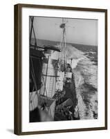 British Navy-H.M.S. Grenville-William Vandivert-Framed Premium Photographic Print