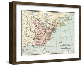 British North American Colonies in 1776-null-Framed Giclee Print