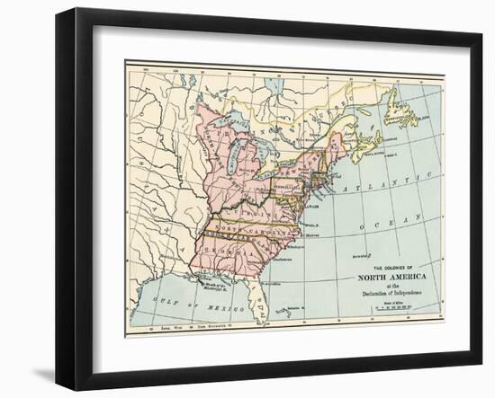 British North American Colonies in 1776-null-Framed Giclee Print