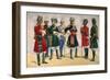 British Officers, Indian Army, Illustration for 'Armies of India', Published in 1911, 1910-Alfred Crowdy Lovett-Framed Giclee Print