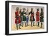 British Officers, Indian Army, Illustration for 'Armies of India', Published in 1911, 1910-Alfred Crowdy Lovett-Framed Giclee Print