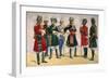 British Officers, Indian Army, Illustration for 'Armies of India', Published in 1911, 1910-Alfred Crowdy Lovett-Framed Giclee Print