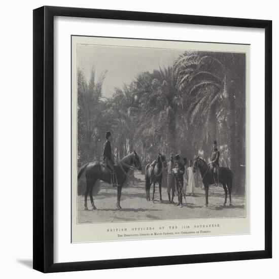 British Officers of the 11th Soudanese-null-Framed Giclee Print