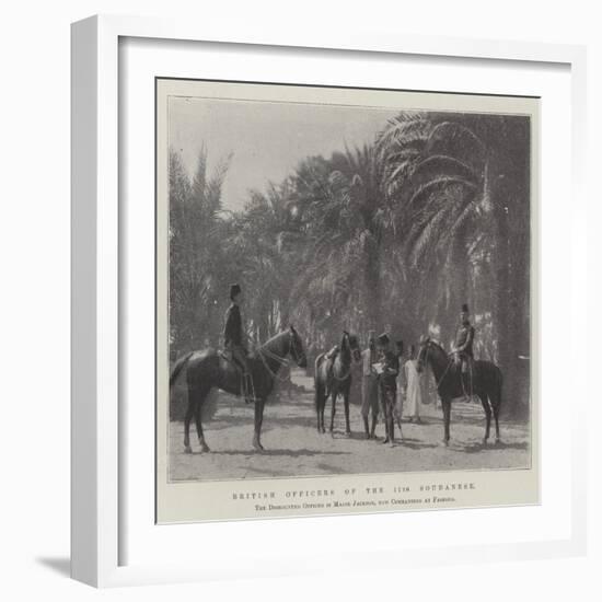 British Officers of the 11th Soudanese-null-Framed Giclee Print
