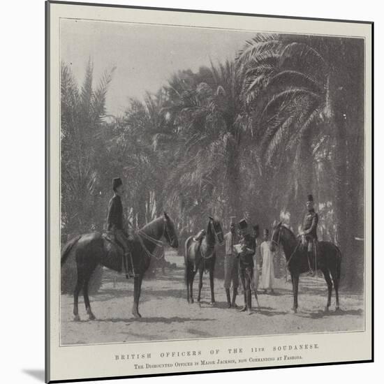 British Officers of the 11th Soudanese-null-Mounted Giclee Print