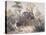 British Officers Tiger Shooting in India, 1860s-null-Stretched Canvas