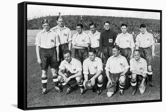 British Olympic Football Team, Berlin Olympics, 1936-null-Framed Stretched Canvas
