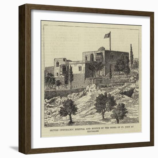 British Ophthalmic Hospital and Hospice of the Order of St John at Jerusalem-null-Framed Giclee Print