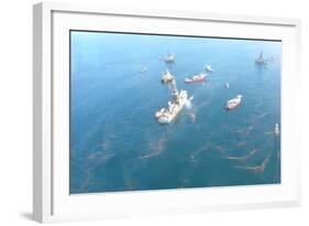 British Petroleum BP Oil Company's Deepwater Horizon Oil Spill, April 1910-null-Framed Photo